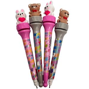 Bolígrafos de Plástico Giratorios con <span class=keywords><strong>Dibujos</strong></span> <span class=keywords><strong>Animados</strong></span>, Material Escolar para Niños, Logotipo Personalizado, Artículos Escolares Promocionales Bonitos - Product Image 1