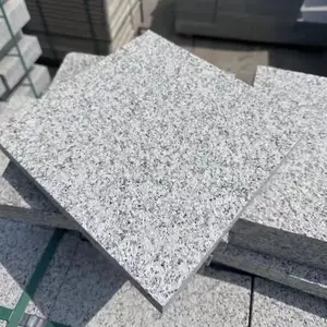 Prix usine granit blanc et granit gris dalle de couleur populaire pour les carreaux de mur de sol pavé