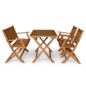 Contemporary Folding Solid Pine Wood Bench Modern Luxury Engineered Outdoor Leisure Furniture Easy Storage Garden - Product Image 1
