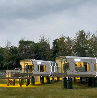 Conteneur Portable Extensible Pliable Capsule Spatiale R38 Bureau Hôtel Chalet Module de Camping de Luxe Chambre Mobile Étanche