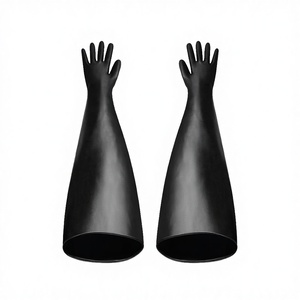 New Design <b>Long</b> Latex Smooth Texture Flexible Safety <b>Gloves</b> Waterproof Work Dry Box Isolator with Tear Resistance - Product Image 3