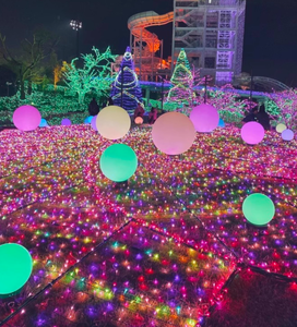 LED Brilhante Bola Luz Recarregável RGB Cor Mudar Esfera Lâmpada Controle Remoto Impermeável para Parque Gramado Natal - Product Image 1