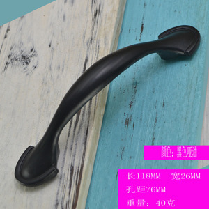 Furniture Handle Zinc Alloy Bar Cabinet Hardware Traditional Style Durable <b>Black</b> Coffee Antique Red Brushed Nickel - Product Image 4