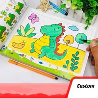 Libro de colorear personalizado para niños, suministros de arte, juego de libro para colorear, Animal Floral y patrón, Super pintor