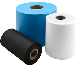 Ambalaj poşetleri için uzun elyaf polyester dokuma olmayan bükülmüş polyester dokuma