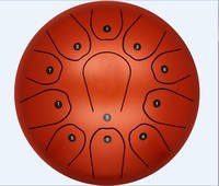 10" Matt Drum a B D E F# a B D Pentatonic Musical Scale Steel Tongue tank Drum with Free case and Mallets Percussion Instruments