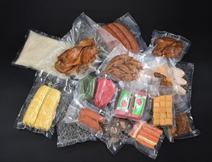 Bolsa de embalaje de plástico sellada al vacío para alimentos, productos de fábrica duraderos personalizados para alimentos, carne, pan de verduras en stock - Product Image 4