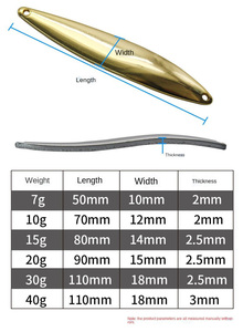NOUVEAU Leurre Cuillère Rotative à Paillettes 7/10/15/20/30/40g pour la Pêche à la Truite, Leurre Cuillère à Feuille de Saule Flottante - Product Image 5