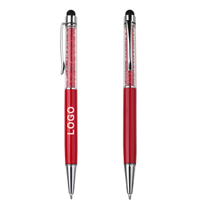 Bolígrafo de Metal y Cristal Novedoso con Punta Táctil, Diseño de Diamante Giratorio, Impresión de Logotipo Personalizado para Regalos de Papelería - Product Image 5