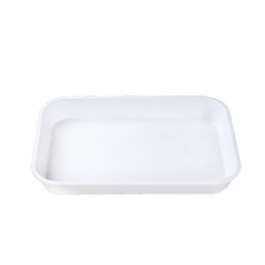 Ustom-platos rectangulares de <span class=keywords><strong>melamina</strong></span> blanca, bandejas de cena para restaurante, hotel y uso doméstico - Product Image 1