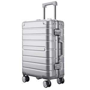 Ensemble de Bagages 2022 avec Roues Universelles, <span class=keywords><strong>Valise</strong></span> Cabine Métallique 20 Pouces, Lot de 3 Valises et Sacs de Voyage - Product Image 1
