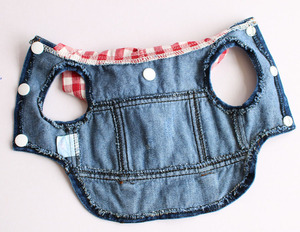 थोक पालतू कपड़े नए वसंत ग्रीष्म कुत्ता डेनिम जैकेट पिल्ला छोटे कुत्ते जींस बनियान कोट सस्ती कीमत - Product Image 3