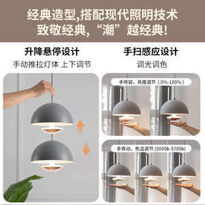 โคมไฟเพดานเซ็นเซอร์ QiaoSheng แบบ LED ทรงกลม หัวเดียว สำหรับห้องนอน ห้องรับประทานอาหาร - Product Image 4