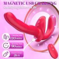 Vibromasseur anal double extrémité portable, stimulateur du point G, télécommande, vibromasseur vibrant pour doigt, plug anal, jouets pour adultes pour femmes et couples