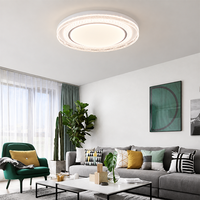 Plafonnier LED moderne 3 CCT en cristal, luminaire mural en acrylique avec interrupteur pour salon, chambre et maison
