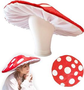 Chapeau <span class=keywords><strong>de</strong></span> champignon, accessoire <span class=keywords><strong>de</strong></span> cosplay, chapeau <span class=keywords><strong>de</strong></span> fête, casquette surdimensionnée avec bordure filaire - Product Image 1