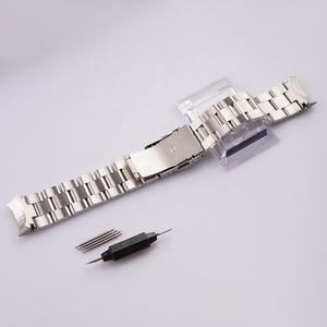 <span class=keywords><strong>Bracelet</strong></span> de montre à maillons d'extrémité incurvés solides en acier 316L brossé argenté de 22mm pour Seik <span class=keywords><strong>SKX</strong></span> 007/009 - Product Image 6