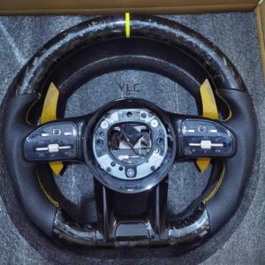 Volante YLC de Fibra de Carbono para <span class=keywords><strong>Mercedes</strong></span> Benz AMG W205 W222 W204 C63 W212 W218 W207 W172 G500 G55 G63 S500 S320 - Product Image 4