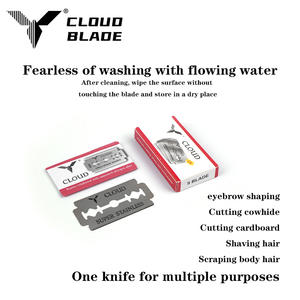 Pabrik CLOUD Grosir Pisau Cukur Baja Tahan Karat Kustom, Pisau Cukur Barber Dua Sisi, Pisau Tajam untuk Mencukur - Product Image 5