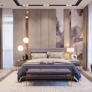 HJ HOME revêtement mural d'intérieur 3D tête <span class=keywords><strong>de</strong></span> <span class=keywords><strong>lit</strong></span> d'hôtel panneau mural rembourré panneaux muraux rembourrés rembourrés - Product Image 1