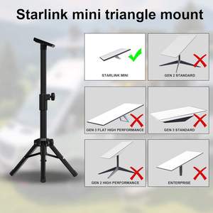 Support trépied réglable en acier au carbone PLZ PL50-V3 pour Starlink Gen 3, grande poteau de montage robuste pour camping et randonnée en extérieur - Product Image 2