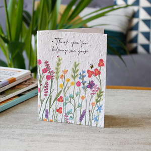 Factory Custom Printed logo Eco-friendly <strong>Plantable</strong> Seed <strong>Paper</strong> Biodegradable Seed <strong>Paper</strong> Thank You Birthday Card - Product Image 2