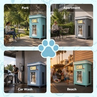 Machine de bain automatique pour animaux de compagnie, écologique, hygiénique, de haute qualité, pour le toilettage des chiens en extérieur