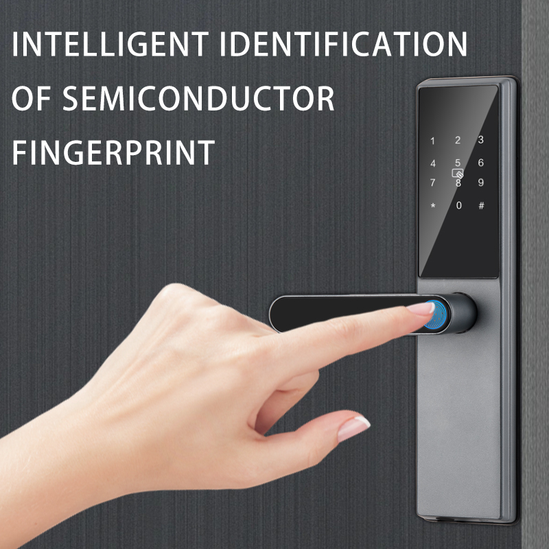 Tuya Smart Wifi Steel Lock Aluminum Handle Security Magnetic Key Card Fingerprint Access Password for Hotels Memory Card · image 5