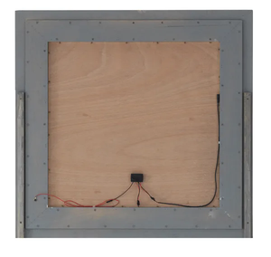 Glory Furniture Lorana Miroir de salle de bain réglable G6500-M2 argent pour éclairage LED et cadre en aluminium anti-buée Design moderne - Product Image 3