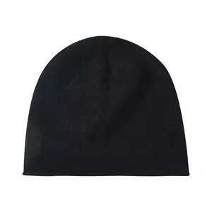 High Quality 100% Cashmere Trendy Beanies Warm Winter Plain Dyed Knitted Beanies Hat