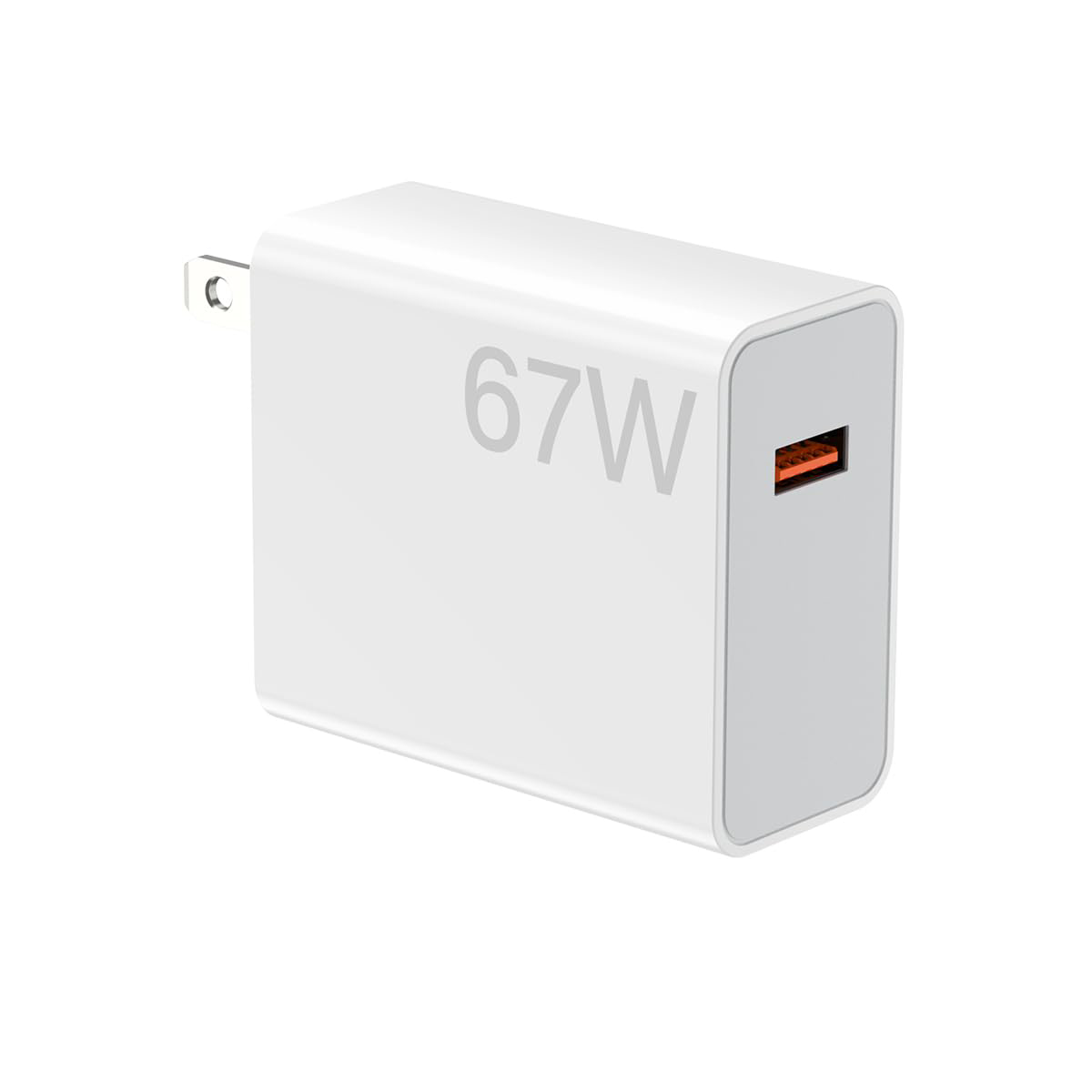 White 67w charger