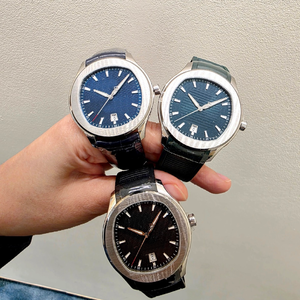 Orologio Automatico da Uomo Stile <span class=keywords><strong>Polo</strong></span> S, Acciaio Inossidabile, Quadrante a Righe Verticali, Cinturino in Pelle/Gomma - Product Image 2