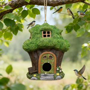 Nichoir suspendu en résine longue durée-Ornement de jardin anti-insectes avec fentes de ventilation - Product Image 3