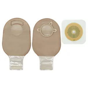 Trummed Drainage 2 Piece Stoma Bag 2 Piece System Colostomy Bag