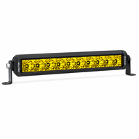 Barre lumineuse LED HSSH de 30 pouces jaune à rangée unique sans vis pour voitures 4x4 tout-terrain et VTT, puissance homologuée OEM