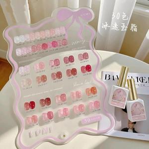 Set de 12 Geles de Uñas Transparentes con Efecto Jade, Secado Rápido, Blanqueadores, Tono Piel Natural, Base Roja Saludable, Gel Jelly para Uñas - Product Image 3