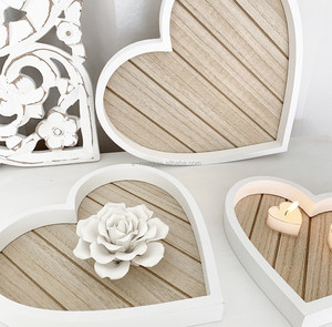 Juego de bandejas de corazón OEM 2021 de 3 100% bandejas de <span class=keywords><strong>madera</strong></span> de bambú con forma de corazón componibles - Product Image 4