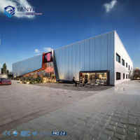 Edificio de Estructura de Acero Prefabricado de Diseño Moderno para Centro Comercial