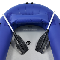 Hailebao Bateau gonflable individuel en PVC, Kayak escargot pliable pour la pêche, les loisirs aquatiques et le camping en extérieur