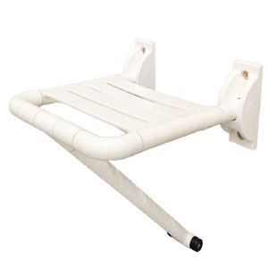 Lavni <b>Folding</b> <b>Shower</b> <b>Stool</b> Yellow Plastic Anti-Slip Bathroom Safety Chair 300kg Load Capacity - Product Image 3