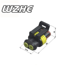 282104-1 282080-1 AMP Xe Điện Cắm Nhựa Không Thấm Nước 2 Pin Nữ Nối Auto - Product Image 4