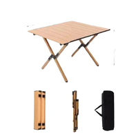 Table pliante portable 60x60cm légère en fer forgé pour jardin extérieur, robuste, avec logo personnalisé, vente en gros directe usine