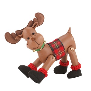 Zaves ยืดหยุ่นขากวางเรนเดียร์ PU ประดับคริสต์มาสในร่มกำมะหยี่นุ่มตกแต่งเดสก์ท็อปสำหรับบ้าน <span class=keywords><strong>pyroar</strong></span> คริสต์มาสสินค้า - Product Image 1