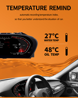 Compteur de vitesse LCD pour tableau de bord de voiture avec CarPlay sans fil et Android Auto pour BMW X5 E70, affichage tête haute (HUD) pour cockpit