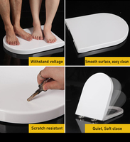 Sunten SU003 - Funda Universal Ovalada para Asiento de Inodoro, Estilo Envolvente, para Uso Doméstico