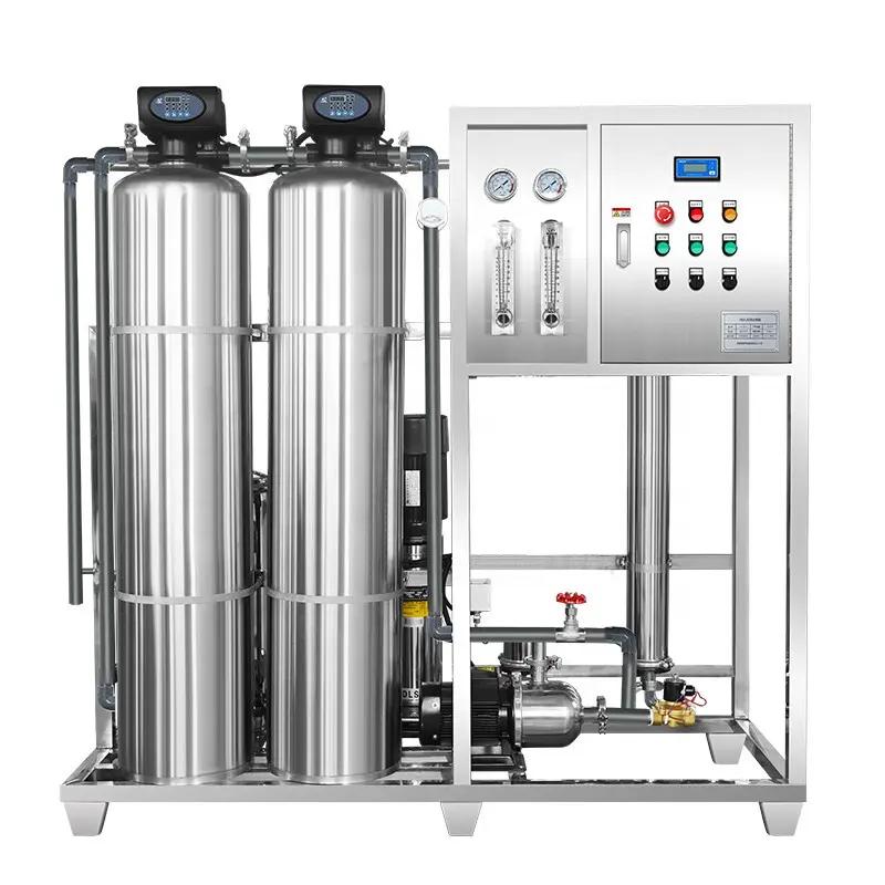 Equipo de purificación de tratamiento de agua por ósmosis inversa RO, maquinaria de tratamiento de agua, precios de filtración de máquina de bombeo de agua