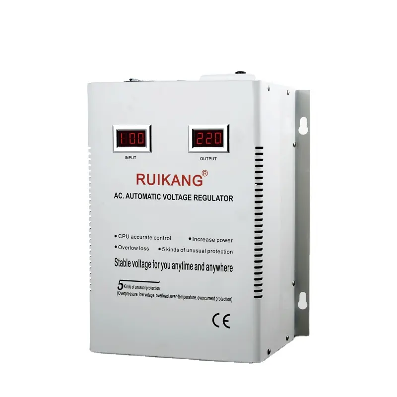 SVC単相ACOEM/RUIKANG家全体の電圧安定器220VAC電圧レギュレーターIDR-500-2000VA電気安定器