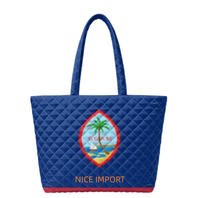 Sac fourre-tout matelassé avec drapeau du Ghana, sacs à main de travail pour femmes, sacs fourre-tout légers à ouverture supérieure pour les voyages, l'université et la plage