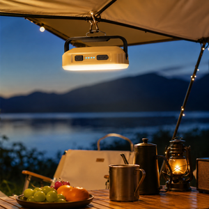 Lámpara Solar LED para Camping y Pesca, Batería de Larga Duración, Resistente al Agua IP44, Certificación CE, Luz Blanca Cálida de 3500K, Ajustable - Product Image 5