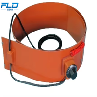 Chauffe-tambour de 55 gallons, bande chauffante en caoutchouc silicone, 1200W, 1300mm, chauffage électrique flexible